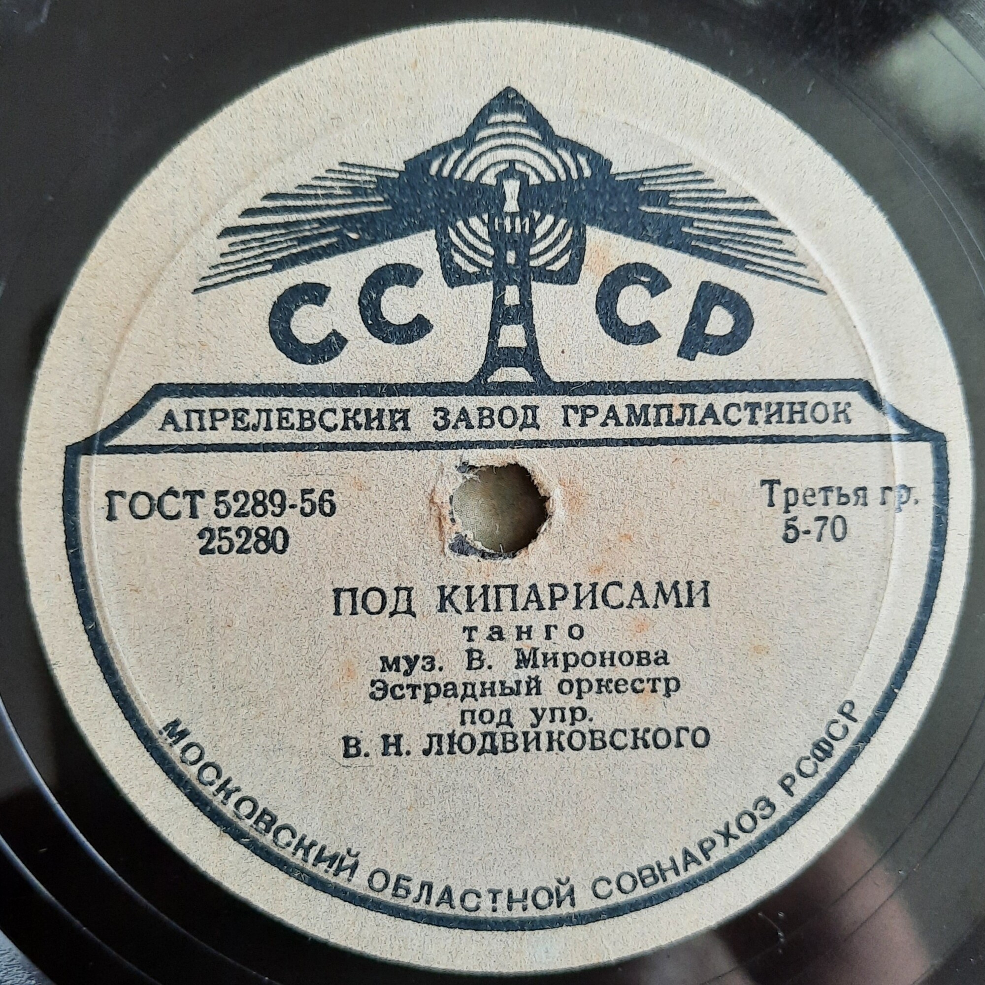 Эстрадный оркестр п/у В. Людвиковского - Под кипарисами / Золотая звёздочка