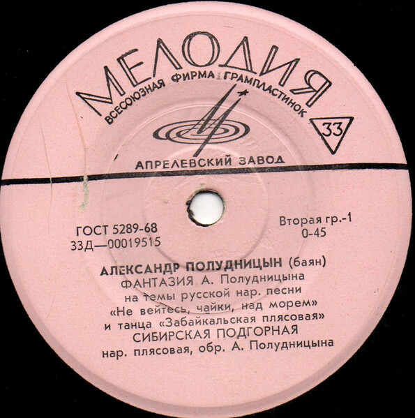 Александр ПОЛУДНИЦЫН, баян