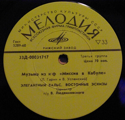 МУЗЫКА ИЗ К/Ф «МИССИЯ В КАБУЛЕ»