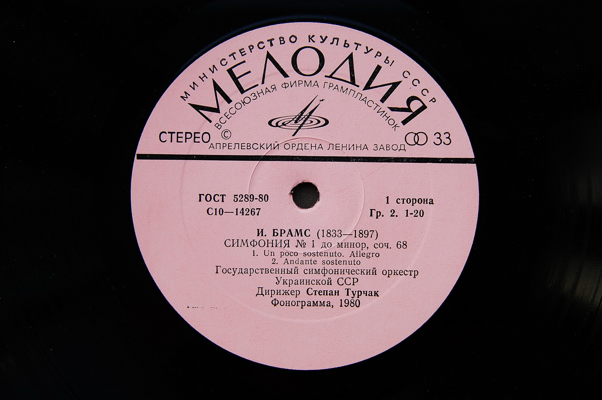 И. БРАМС (1833-1897): Симфония № 1 (С. Турчак)