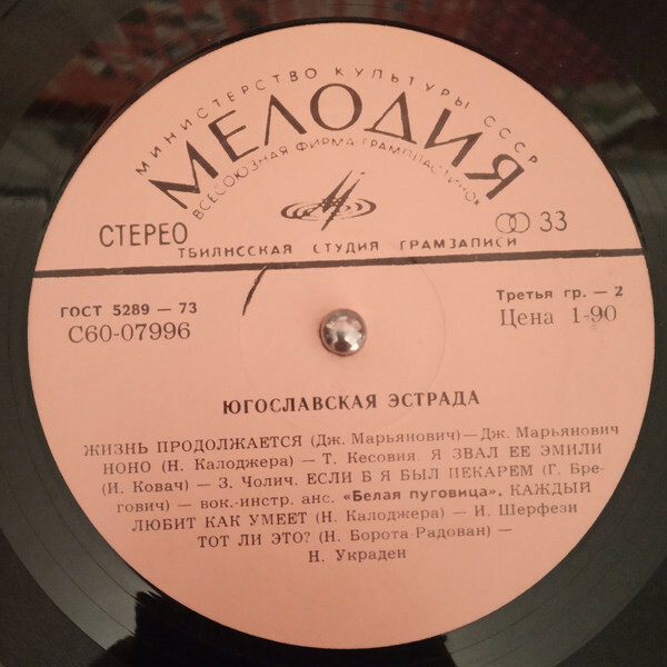 ЮГОСЛАВСКАЯ ЭСТРАДНАЯ МУЗЫКА