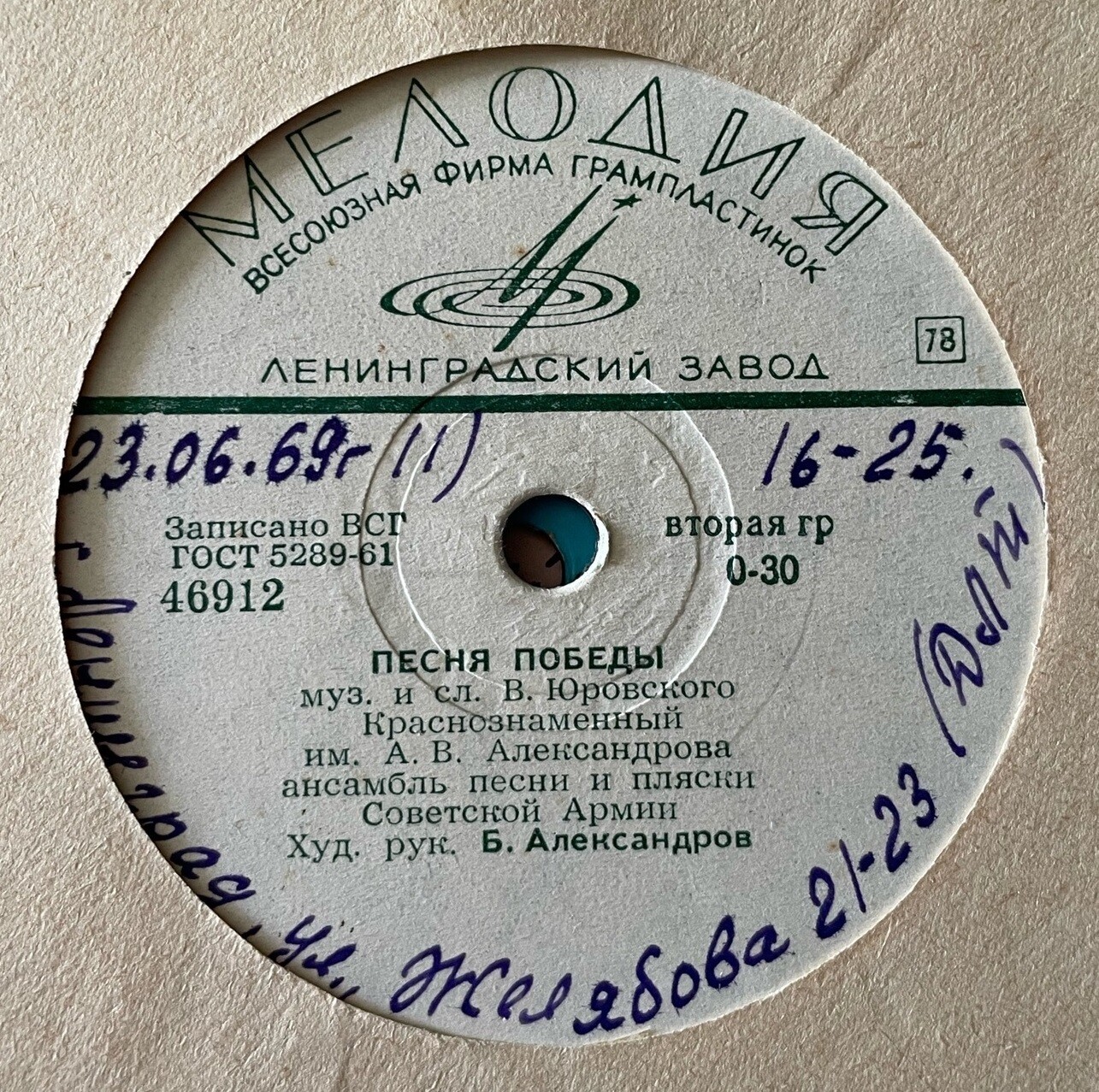 Краснознаменный им. А. В. Александрова ансамбль песни и пляски Советской Армии, худ. рук. Б. Александров