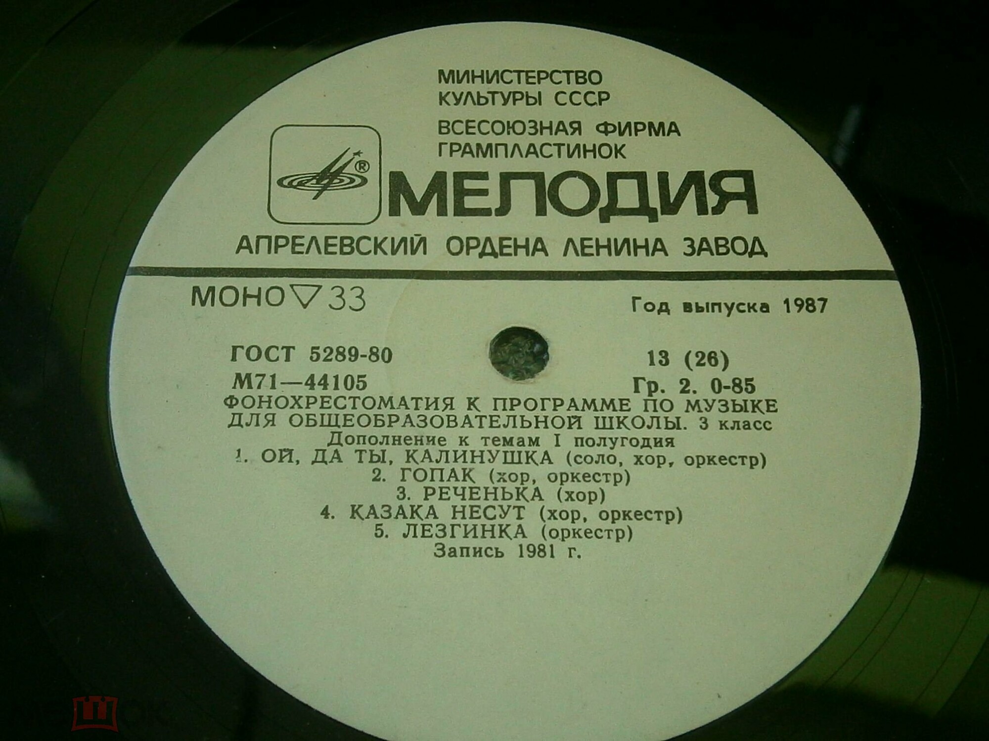 ФОНОХРЕСТОМАТИЯ К ПРОГРАММЕ ПО МУЗЫКЕ ДЛЯ ОБЩЕОБРАЗОВАТЕЛЬНОЙ ШКОЛЫ. 3 класс