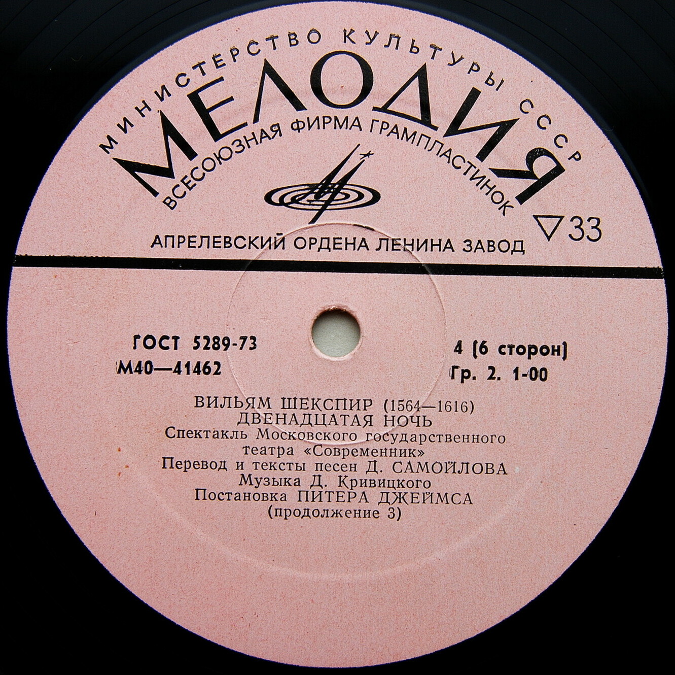 B. ШЕКСПИР: Двенадцатая ночь, комедия в пяти действиях