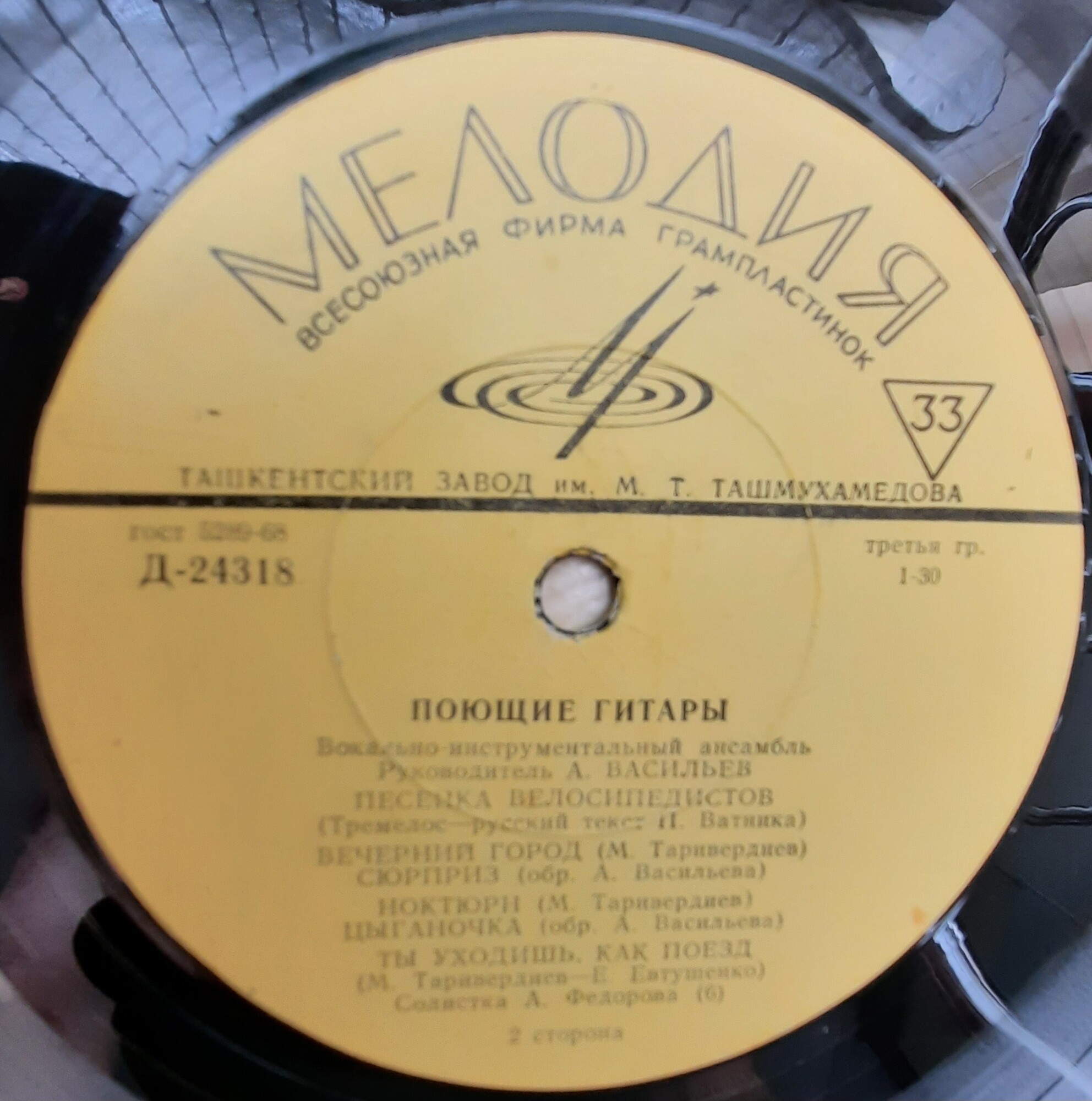 ВИА "Поющие гитары", рук. А. Васильев