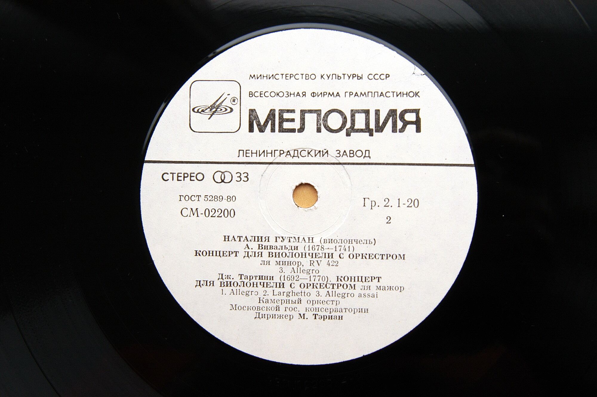 Наталия ГУТМАН (виолончель)