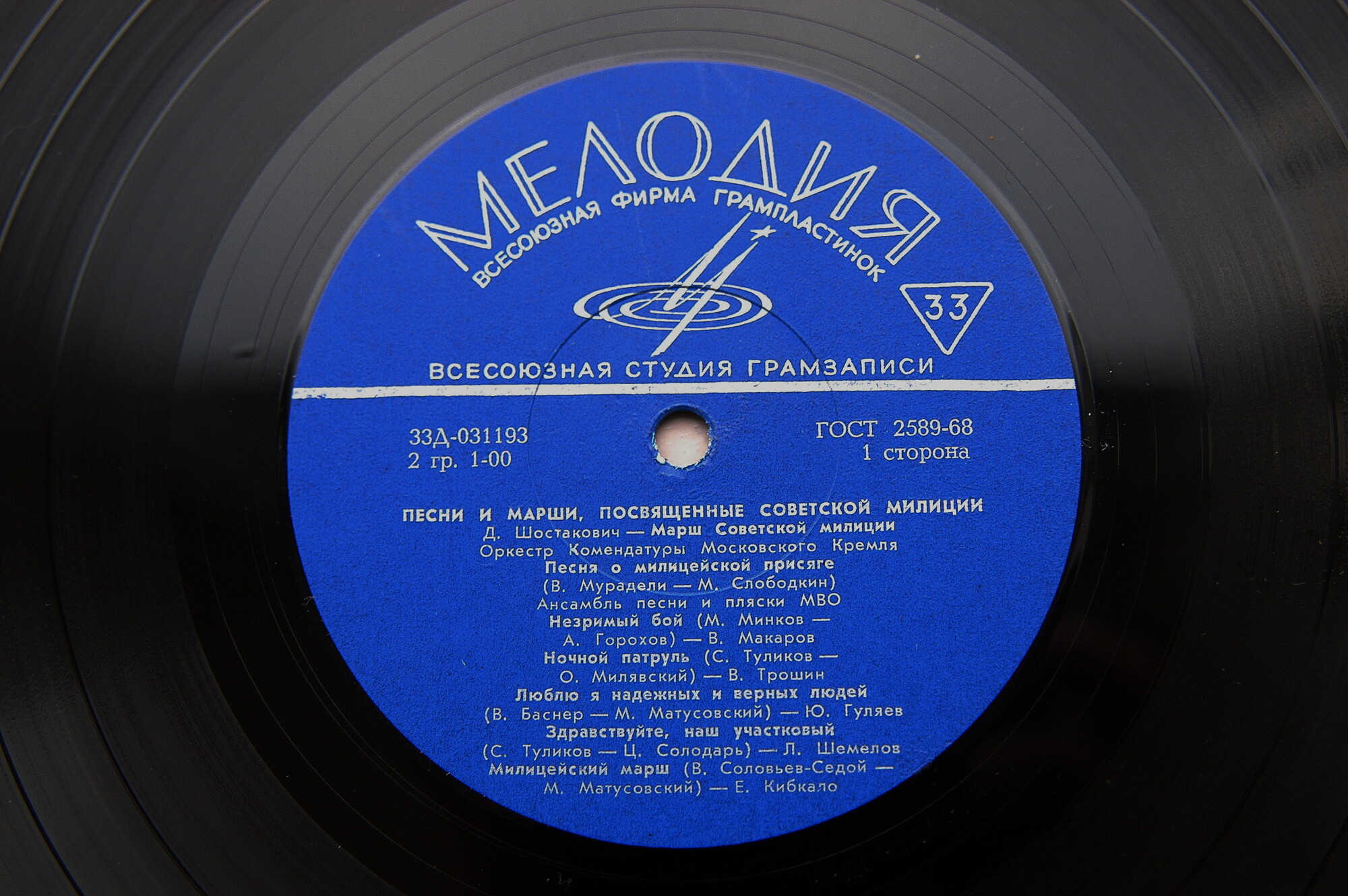 Песни и марши, посвященные советской милиции