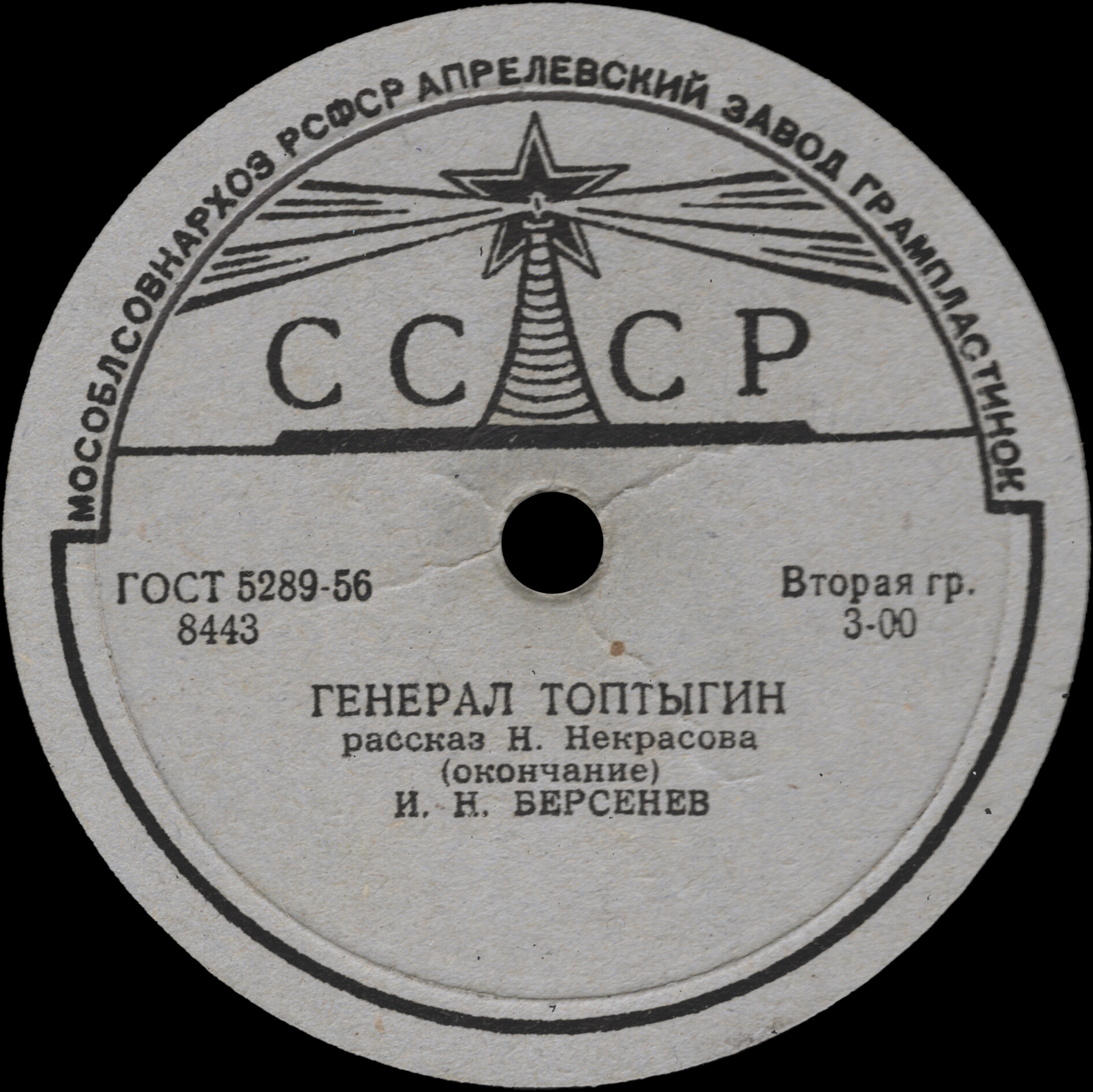 Н. НЕКРАСОВ. "Генерал Топтыгин", стихотворение. Читает И. Н. Берсенев