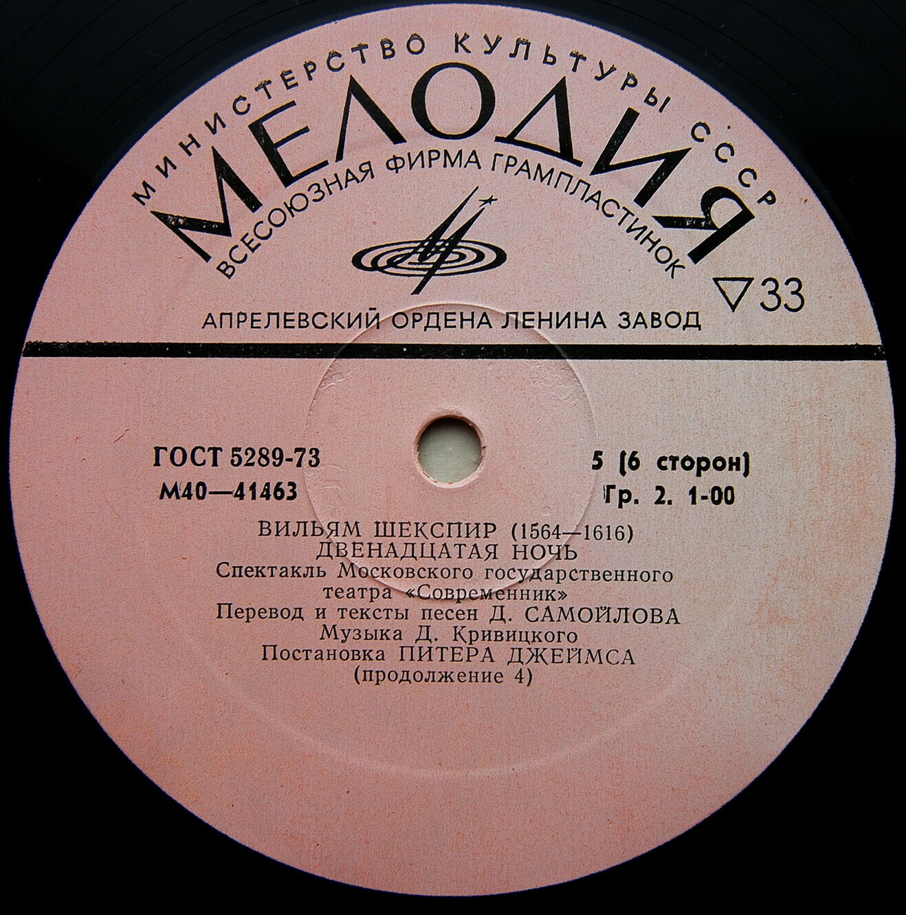 B. ШЕКСПИР: Двенадцатая ночь, комедия в пяти действиях