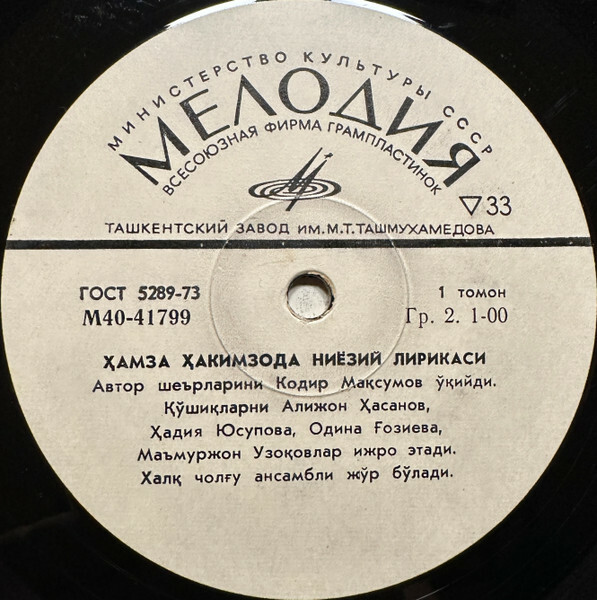 ЛИРИКА ХАМЗЫ ХАКИМЗАДЕ НИЯЗИ (1889—1929)