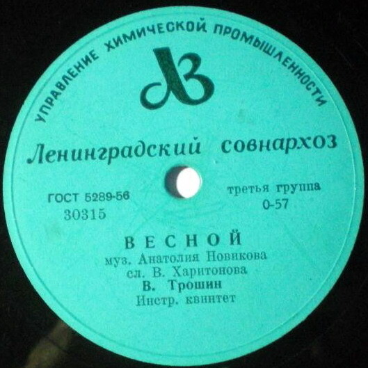 В. Трошин - Не тревожься / Весной