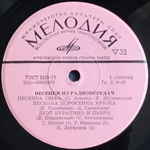 Песенки из радиопередач