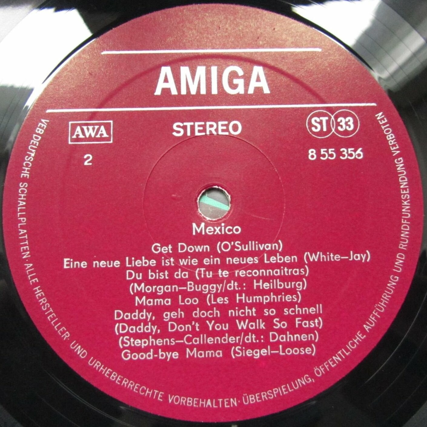 Mexico [по заказу немецкой фирмы AMIGA, 8 55 356]