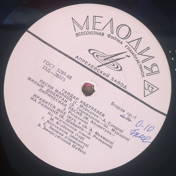 Гайдар АБДУЛЛАЕВ, Айдунбек КАМИЛОВ. Лезгинские песни