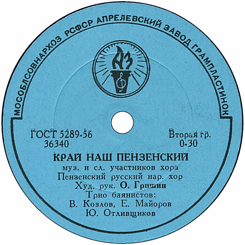 Пензенский русский нар. хор — Восемнадцать лет / Край наш пензенский