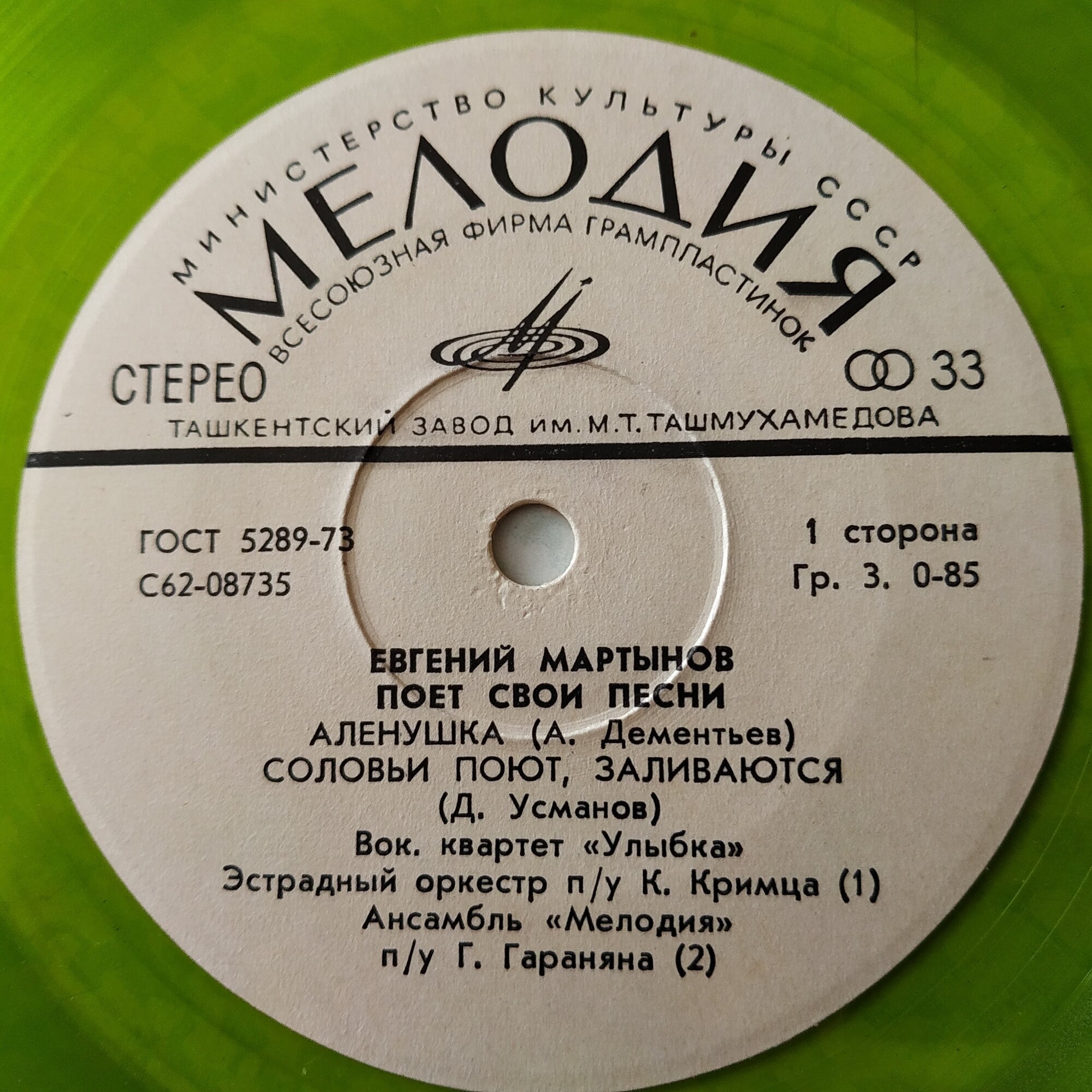 Евгений Мартынов поёт свои песни