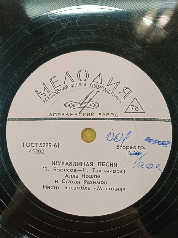 Алла Иошпе - Каргополочка / Алла Иошпе и Стахан Рахимов - Журавлиная песня