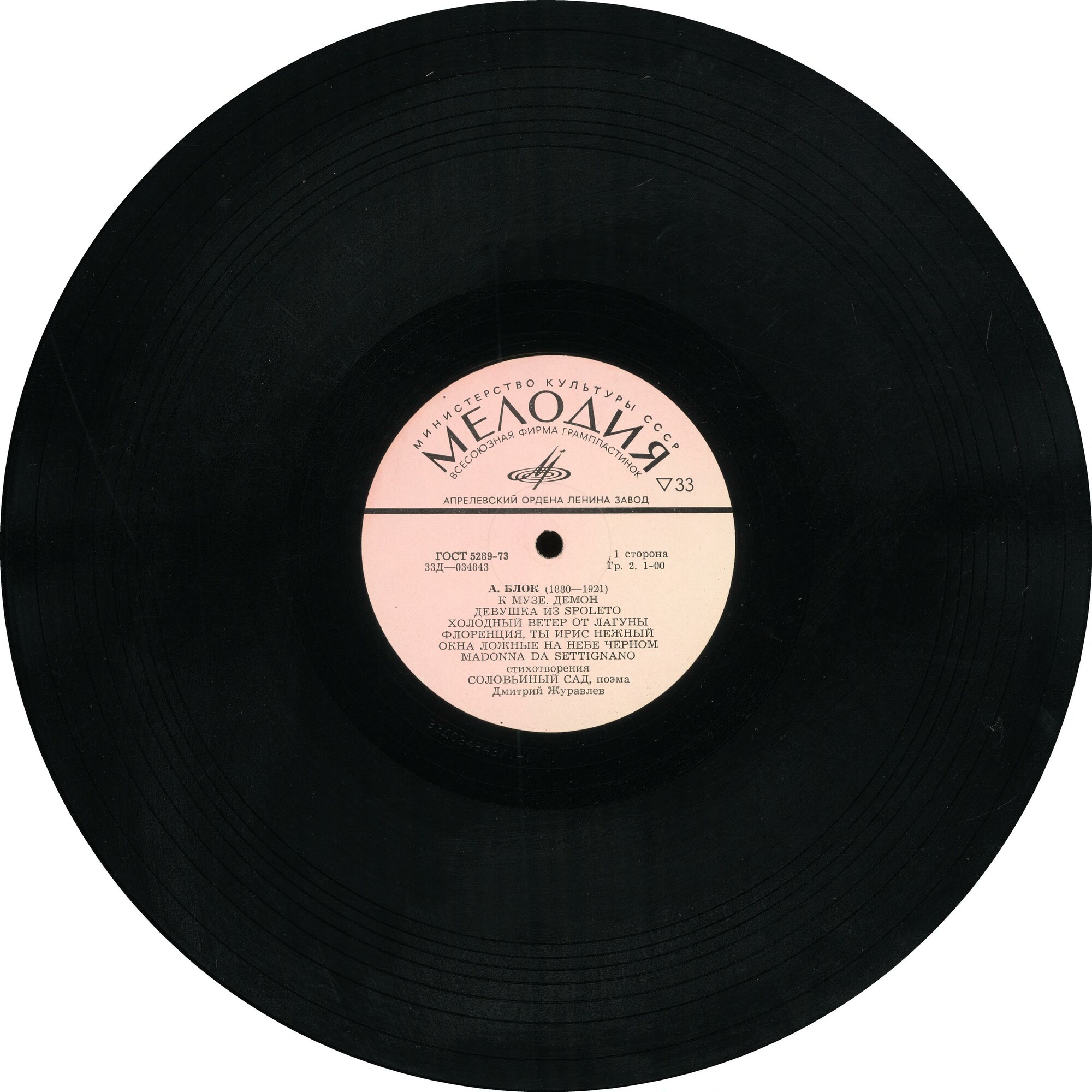 Стихи Александра Блока читает Дмитрий Журавлев