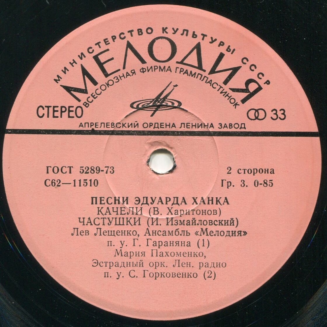 Песни Эдуарда Ханка