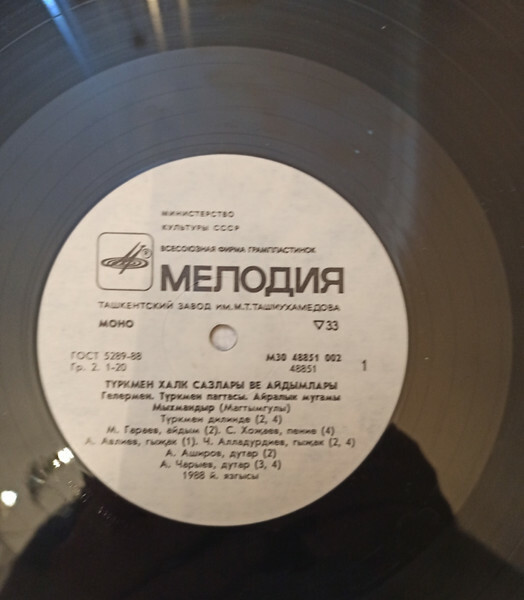 ТУРКМЕНСКИЕ ПЕСНИ И МЕЛОДИИ.