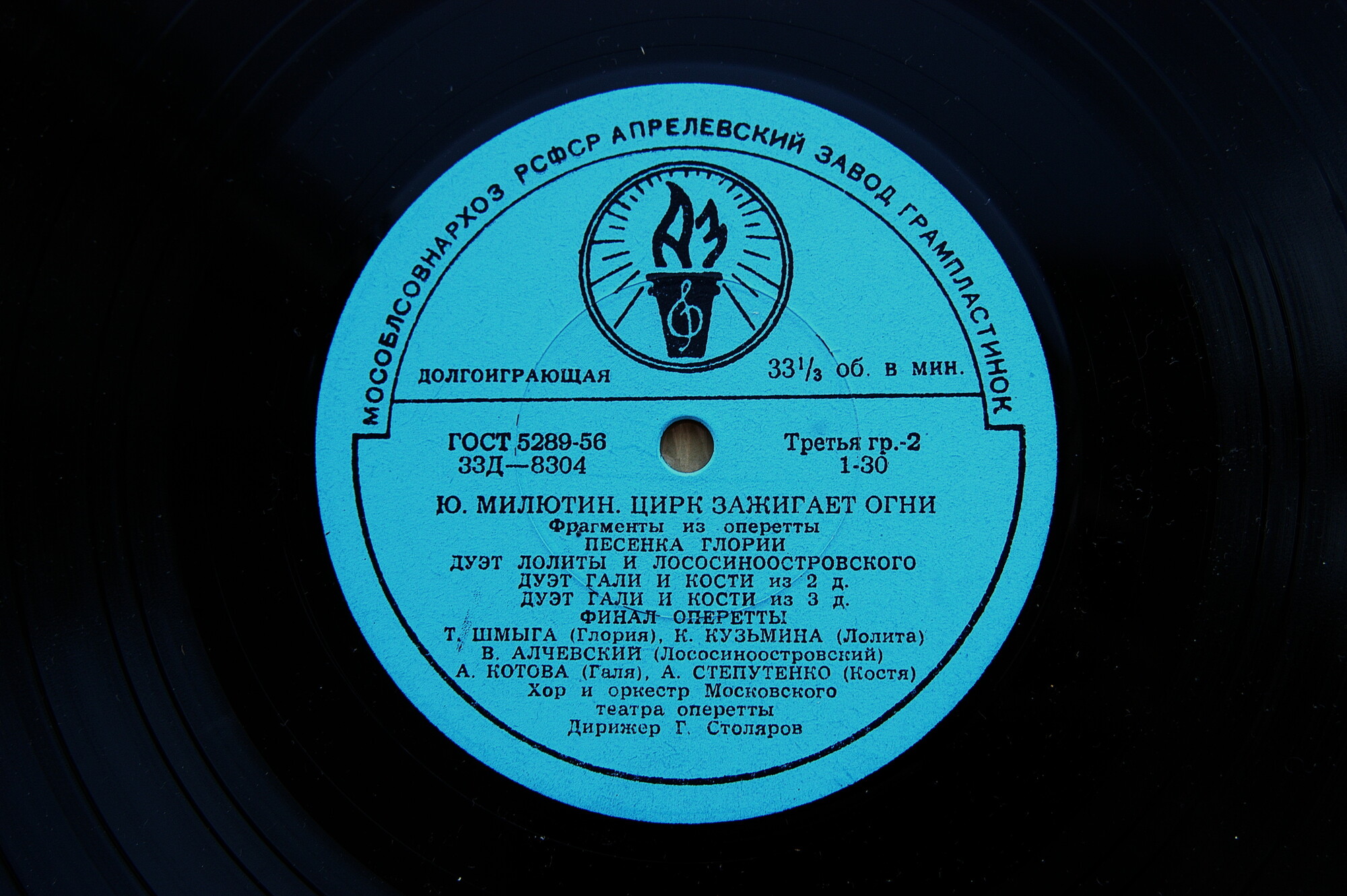 Ю. Милютин. "Цирк зажигает огни", фрагменты из оперетты