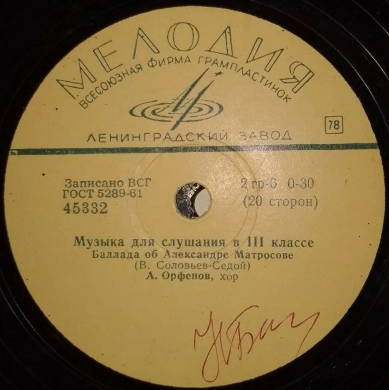 Музыка для слушания в III классе