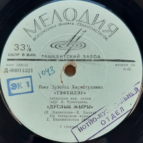 Зулейха ХИСМАТУЛЛИНА: «Поёт Зулейха Хисматуллина» (на татарском языке)