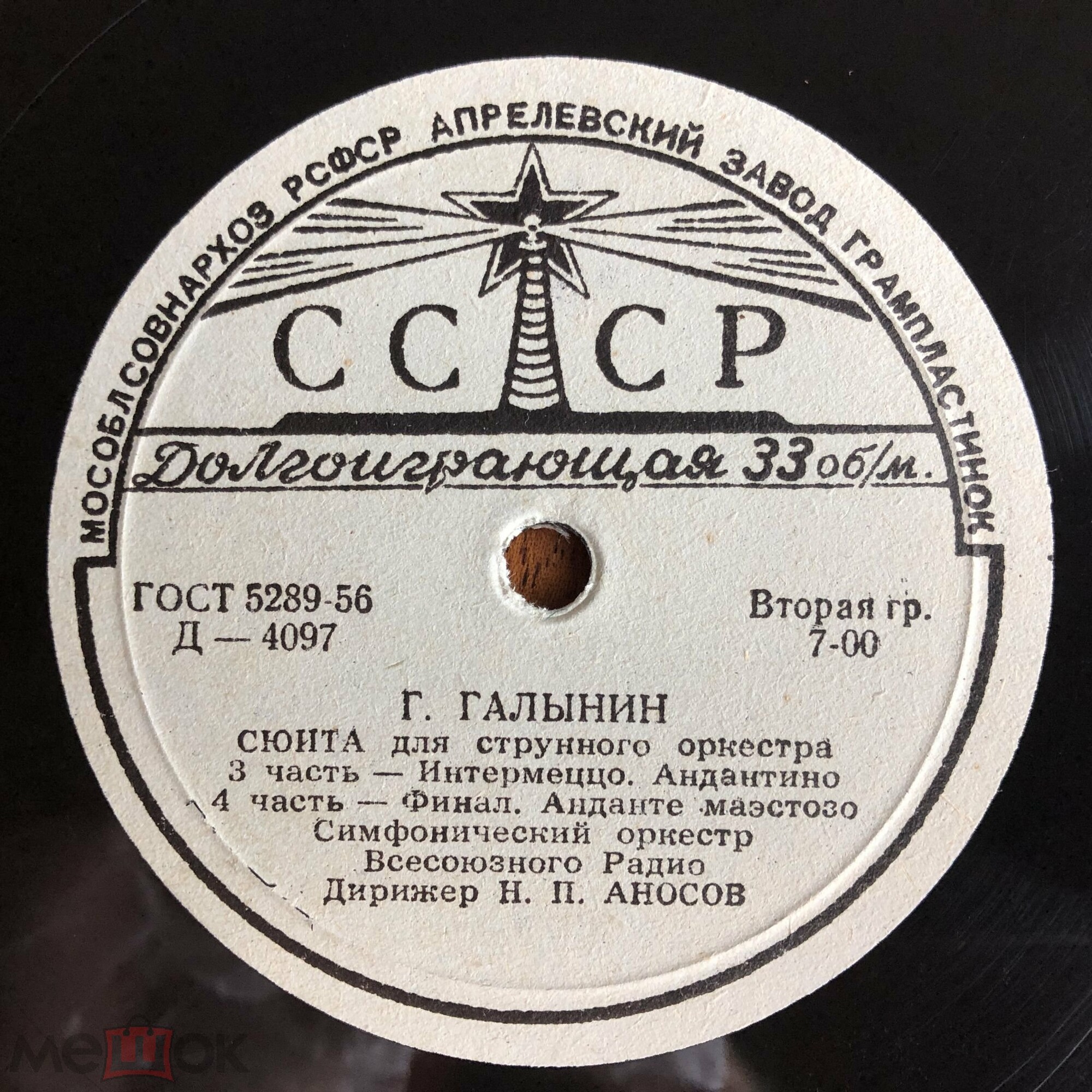 Г. Галынин: Сюита для струнного оркестра (СО ВР, Н. Аносов)