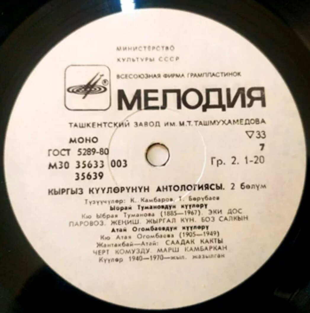АНТОЛОГИЯ КИРГИЗСКИХ КЮ. II часть
