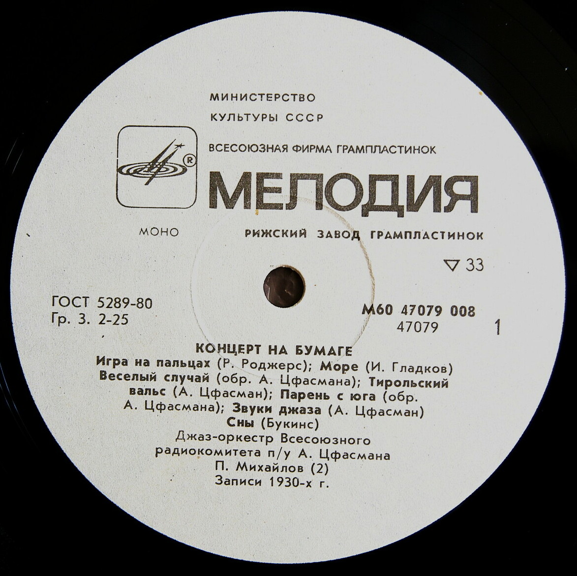 Концерт на бумаге