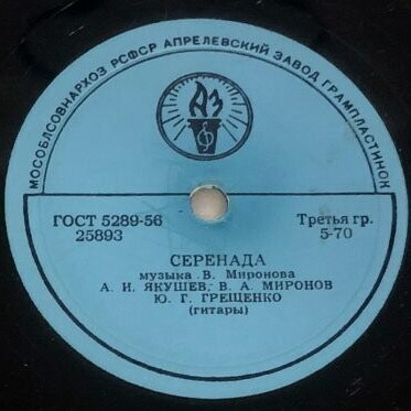 А. Якушев, В. Миронов, Ю. Грещенко (гитары)