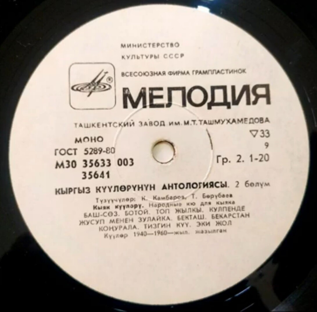 АНТОЛОГИЯ КИРГИЗСКИХ КЮ. II часть