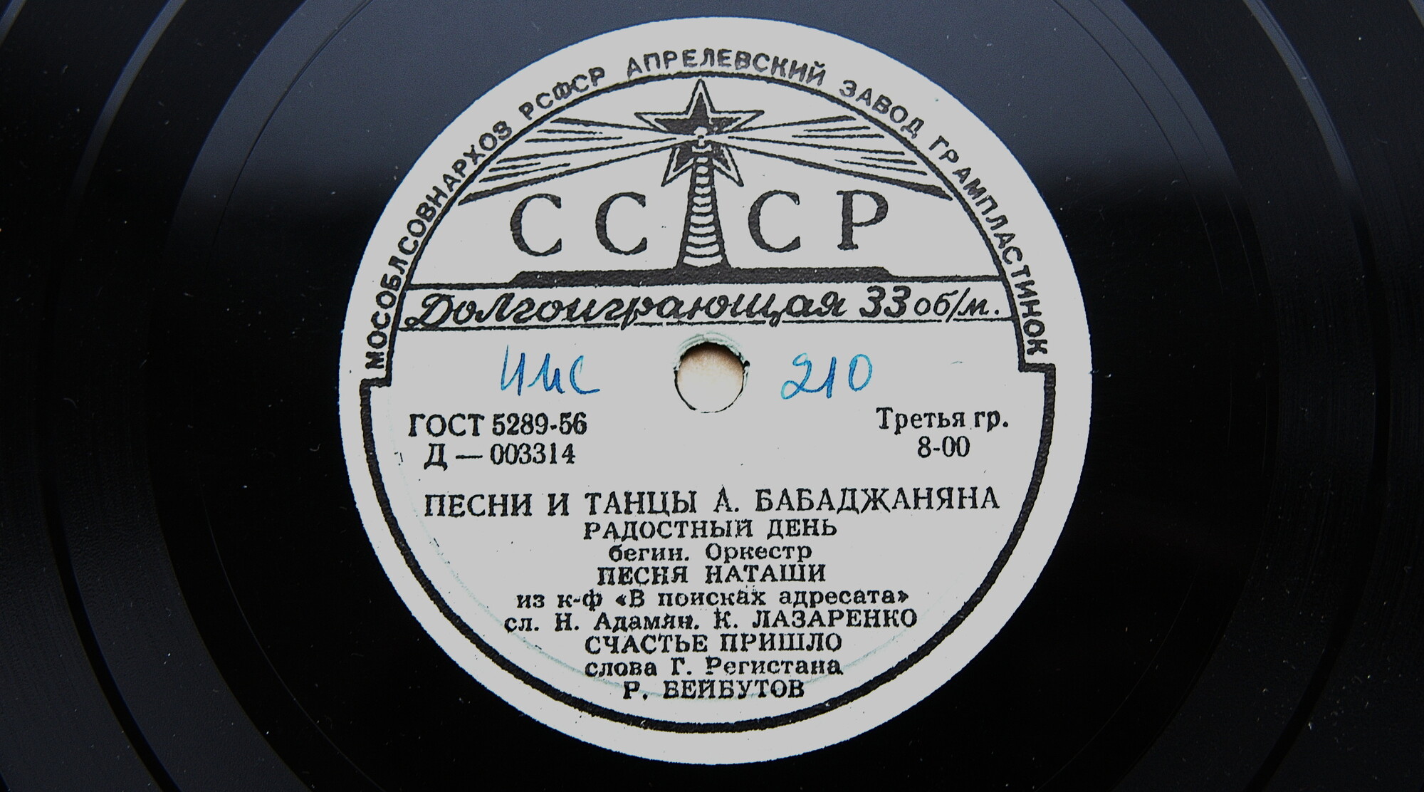 Песни и танцы А. Бабаджаняна