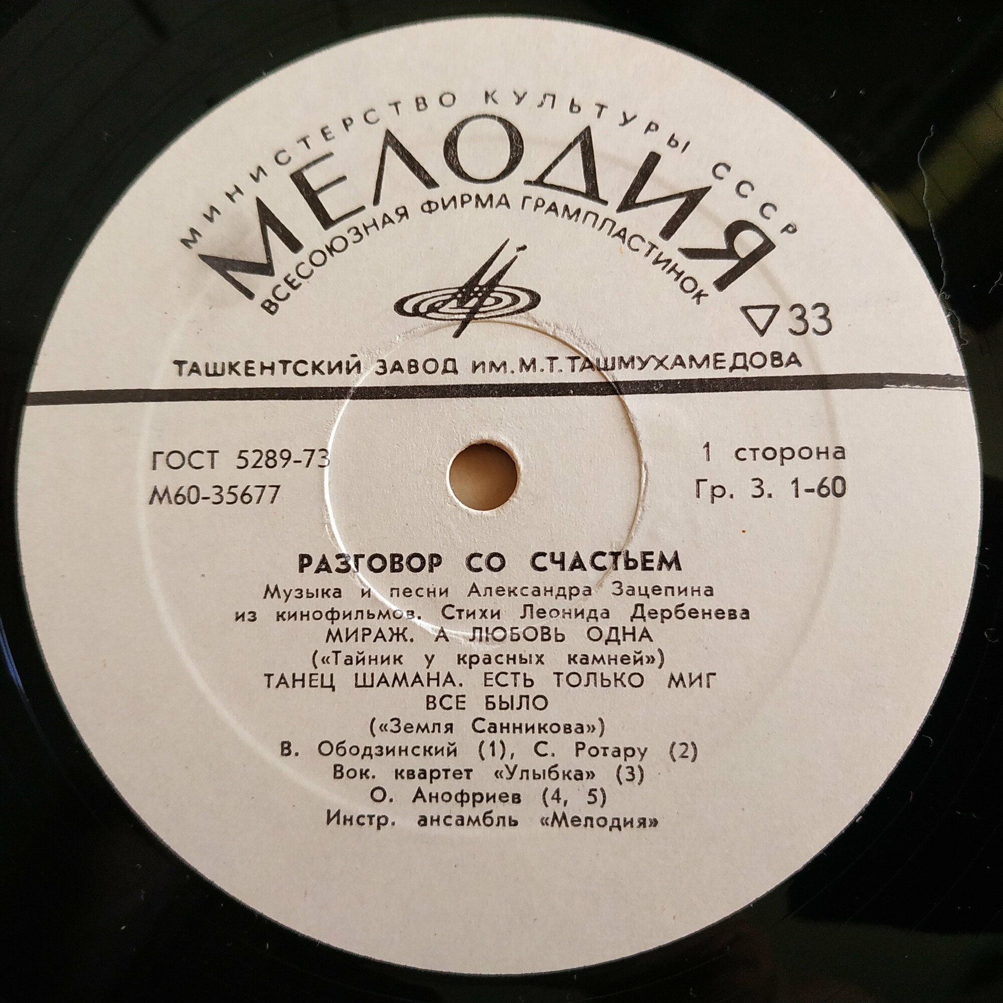 Александр Зацепин. Разговор со счастьем. Песни из кинофильмов