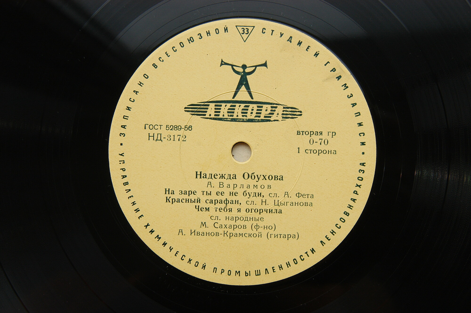 Надежда ОБУХОВА (меццо-сопрано, 1886-1960) "Романсы и песни А. Варламова и А. Гурилёва"