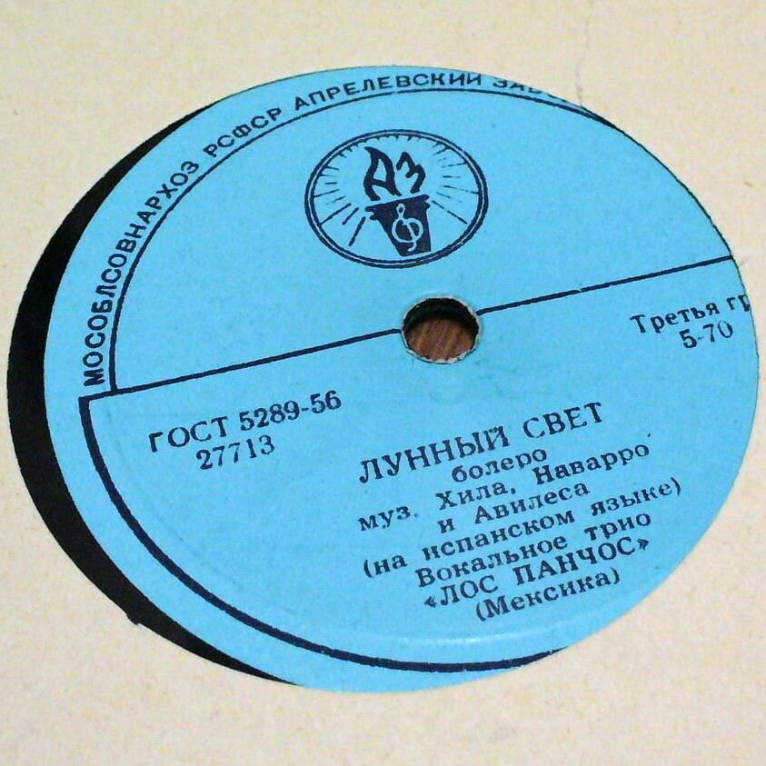 Вокальное трио «Лос Панчос» — Без любви / Лунный свет