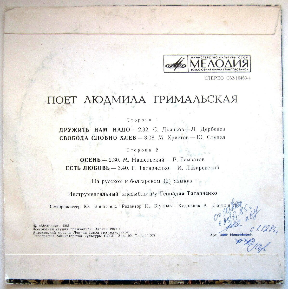 Людмила Гримальская