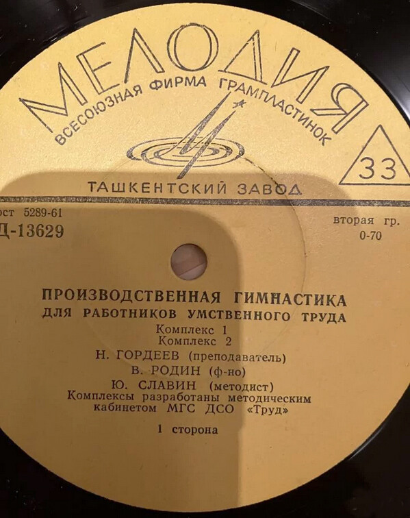 Производственная гимнастика для работников умственного труда (комплексы 1—4)