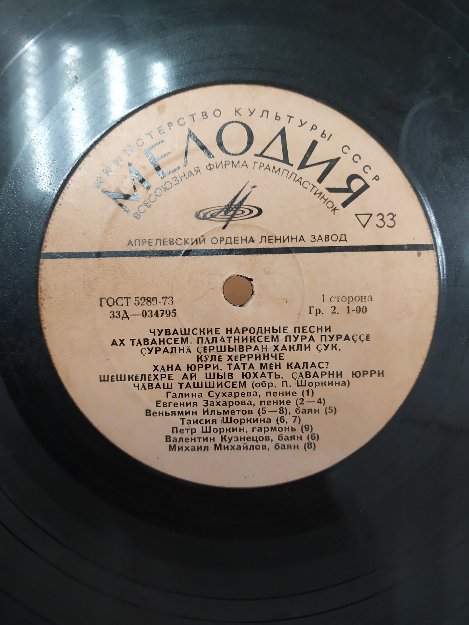 ЧУВАШСКИЕ НАРОДНЫЕ ПЕСНИ И ТАНЦЕВАЛЬНЫЕ МЕЛОДИИ