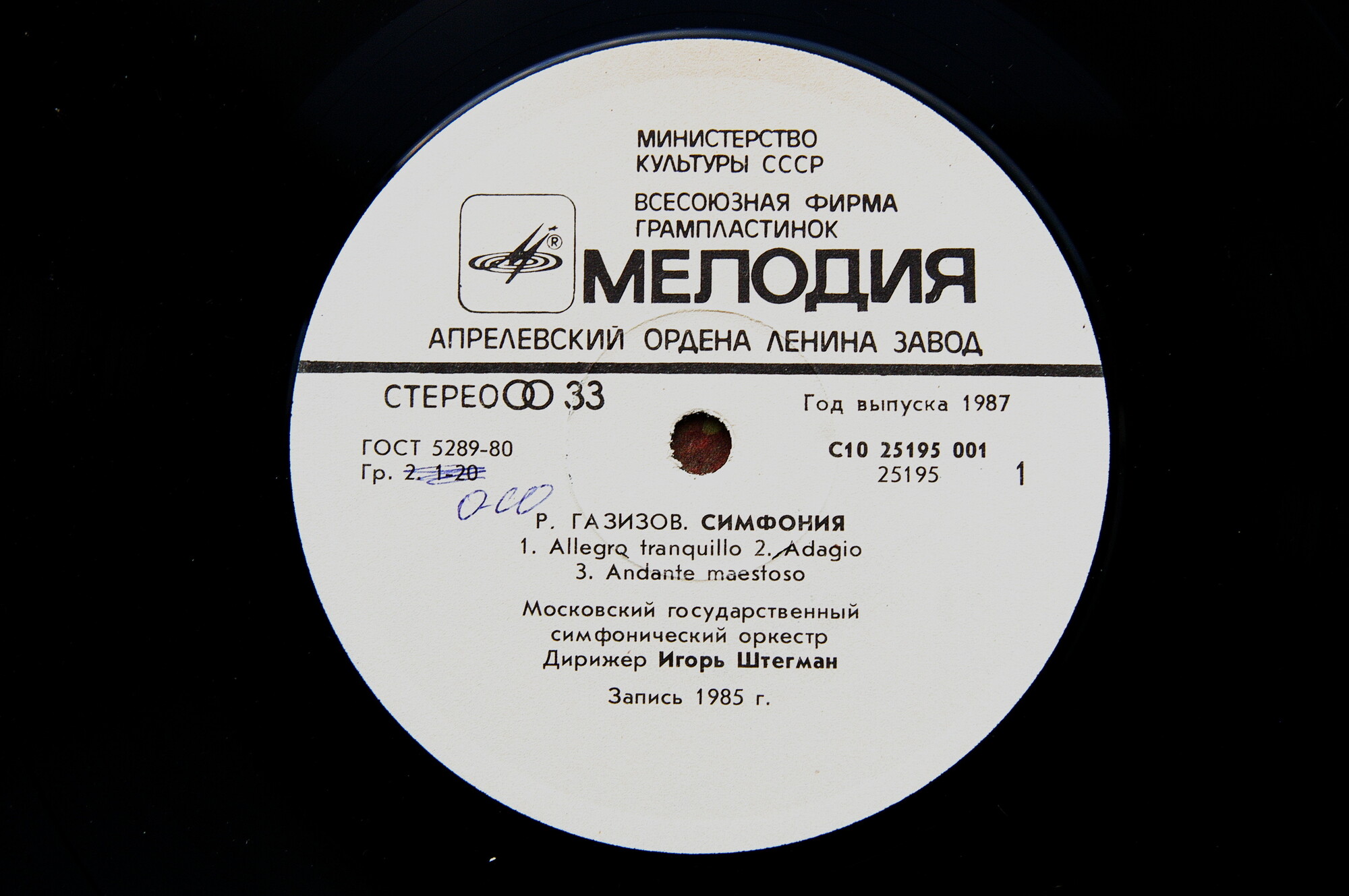 Р. ГА3ИЗОВ (1939). Симфония. Концерт для фортепиано с оркестром