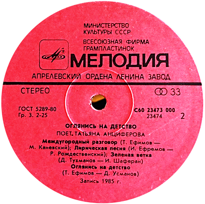 Татьяна Анциферова. Оглянись на детство