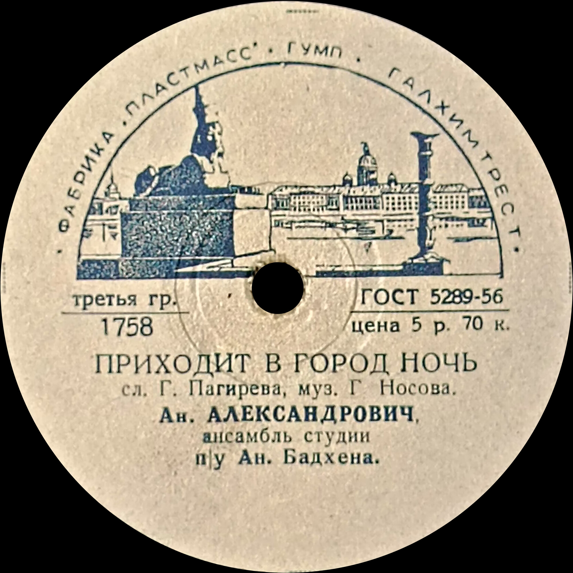Анатолий Александрович – Счастливая песенка / Приходит в город ночь