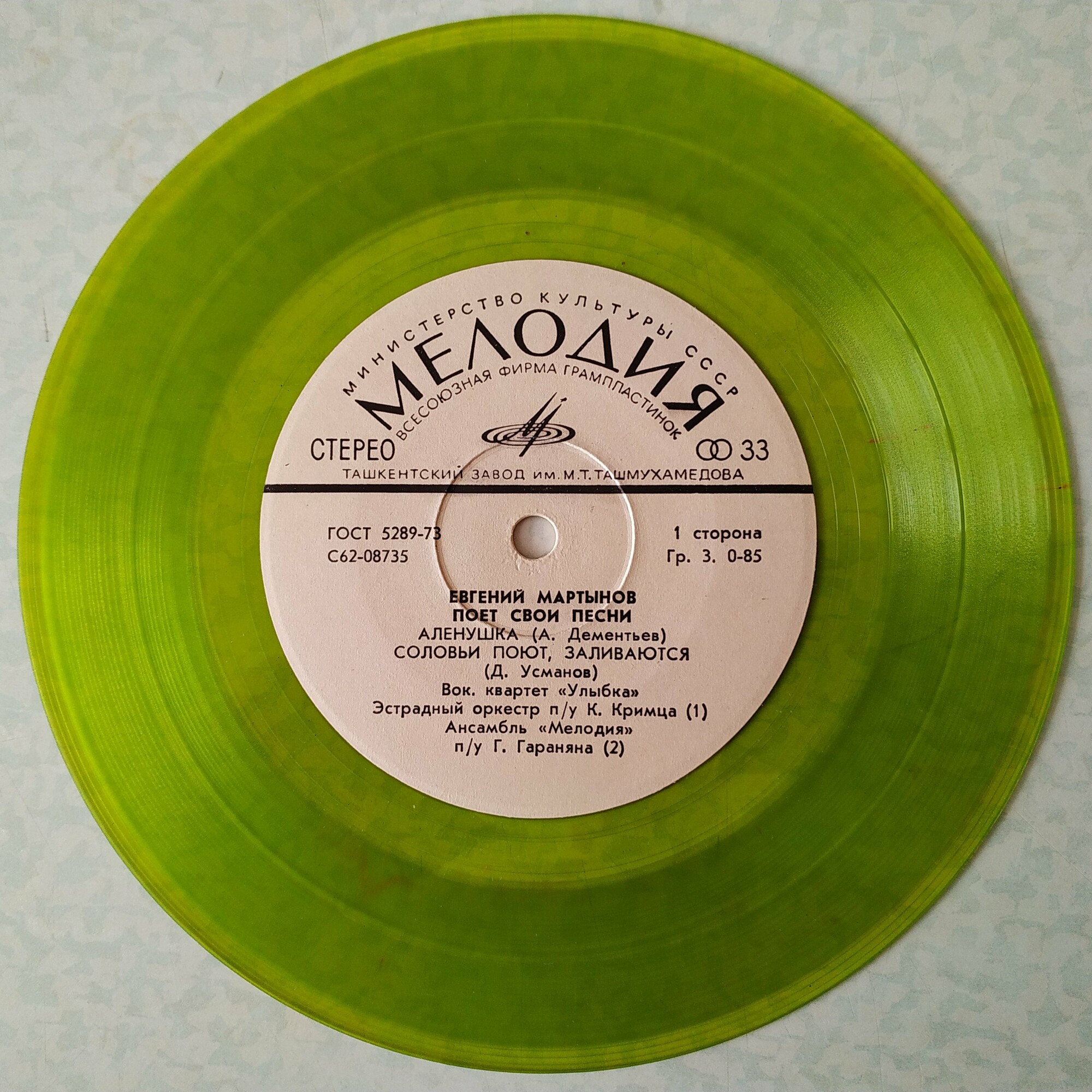 Евгений Мартынов поёт свои песни