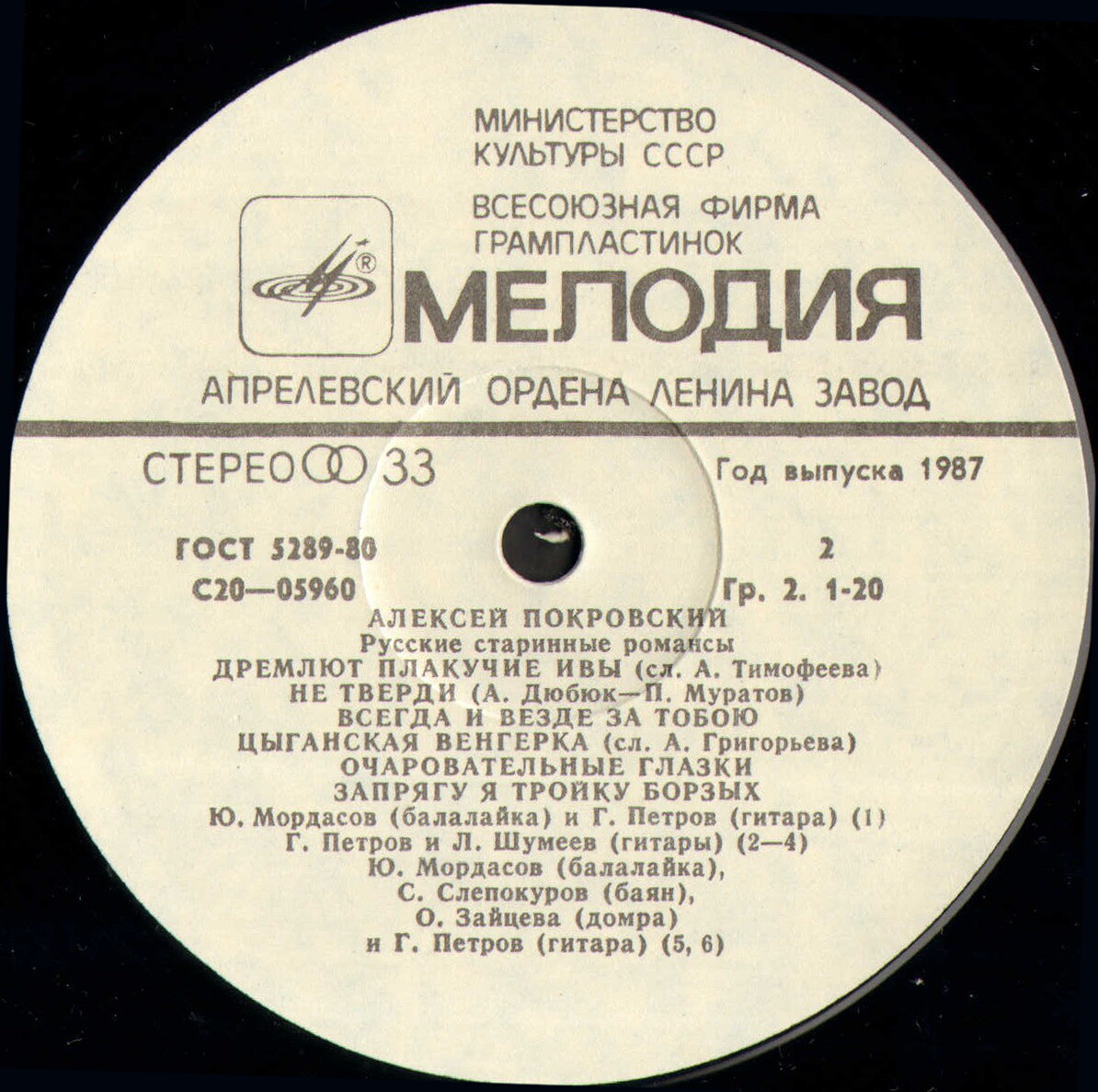 Алексей Покровский - Русские народные песни и романсы