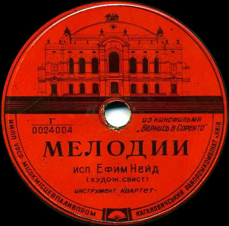 Ефим Нейд — Мелодии из к/ф «Вернись в Сорренто»