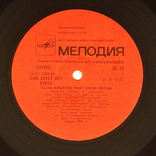 Г. ИЛЬЯСОВ (1936–2000): Поёт Гали Ильясов (на татарском языке)