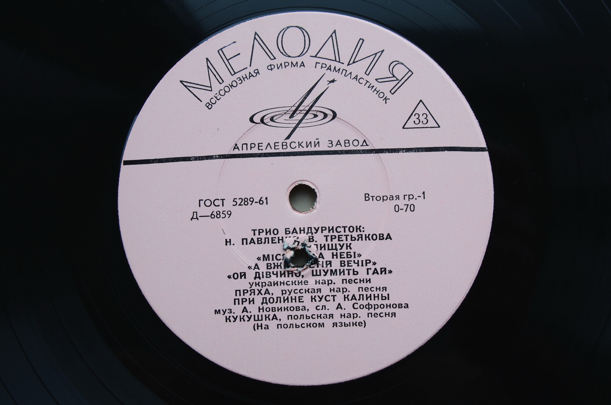 Трио бандуристок: Н. Павленко, В. Третьякова, Т. Полищук