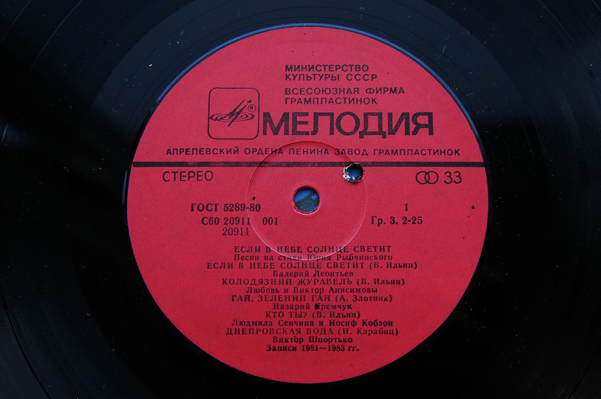 "Если в небе солнце светит". Песни на стихи Юрия Рыбчинского