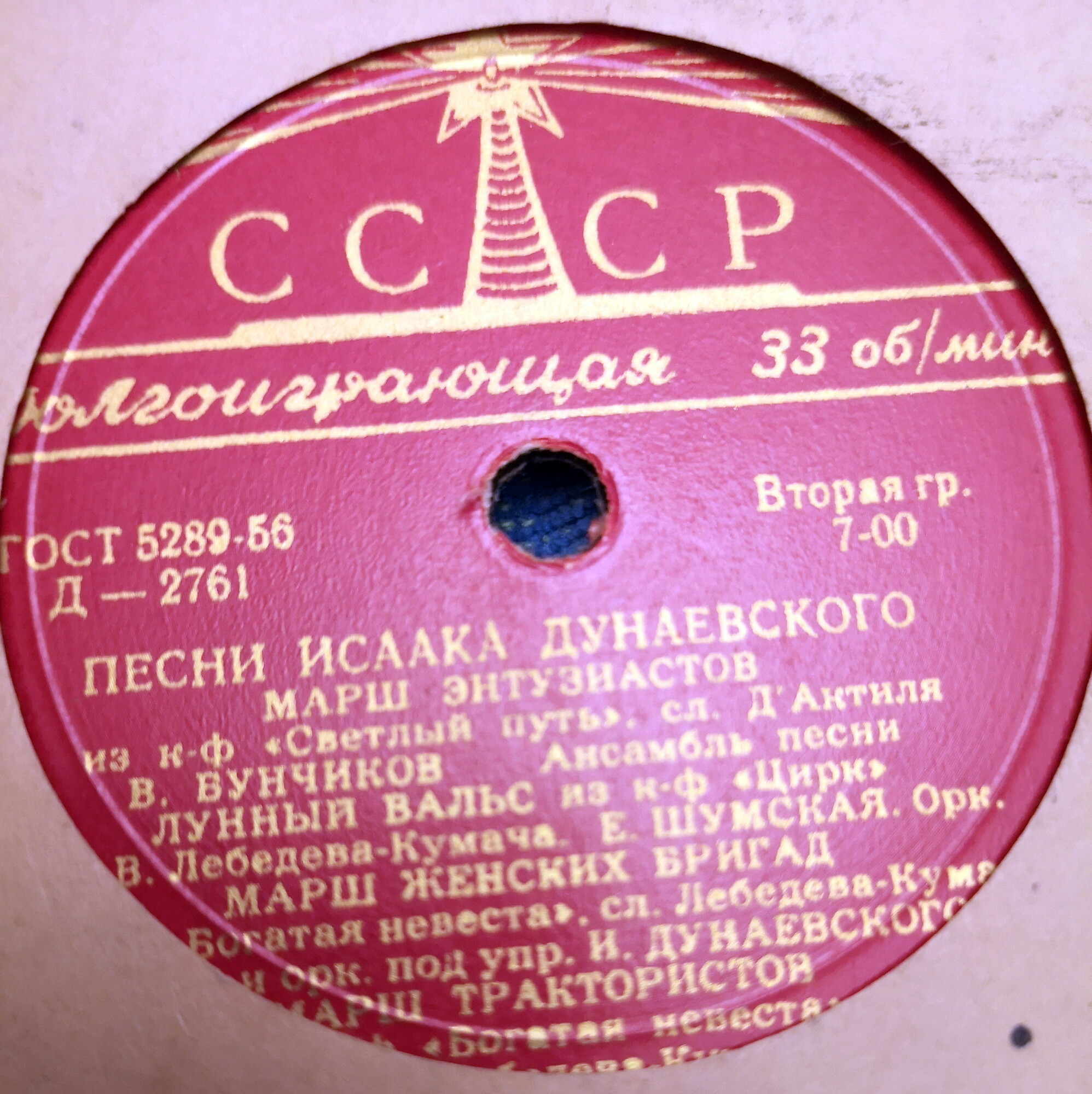 Песни И. Дунаевского
