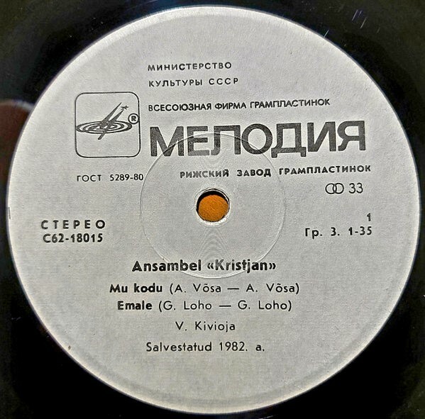 АНСАМБЛЬ «КРИСТЬЯН»